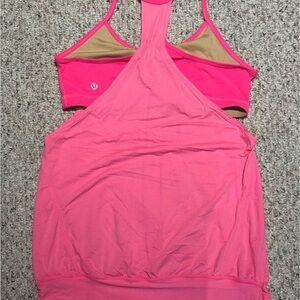 Lululemon Pink Athletic Tank Top